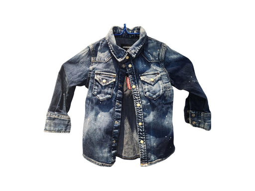 A Blue Long Sleeve Shirts from DSquared2 in size 12-18M for neutral. (Front View)