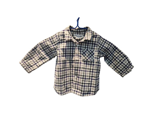 A Blue Long Sleeve Shirts from Bonpoint in size 6-12M for boy. (Front View)