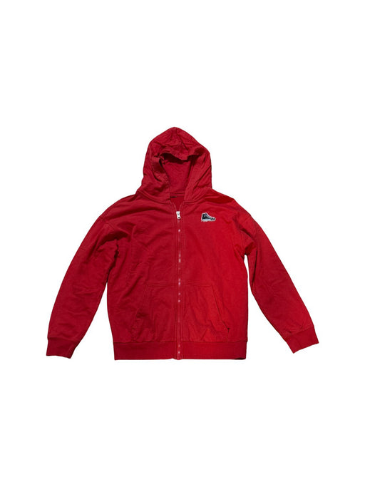 A Red Hooded Sweatshirts from Converse in size 10Y for boy. (Front View)