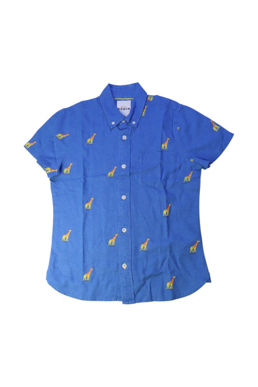 A Blue Short Sleeve Shirts from Boden in size 9Y for boy. (Front View)