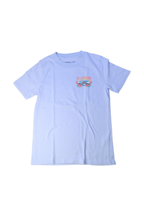 A Blue Short Sleeve T Shirts from Abercrombie & Fitch in size 9Y for boy. (Front View)