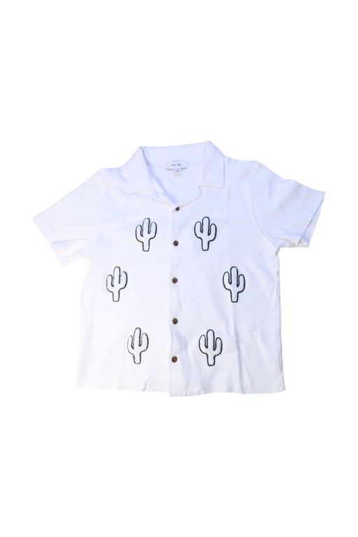 A White Short Sleeve Shirts from REISS in size 9Y for boy. (Front View)