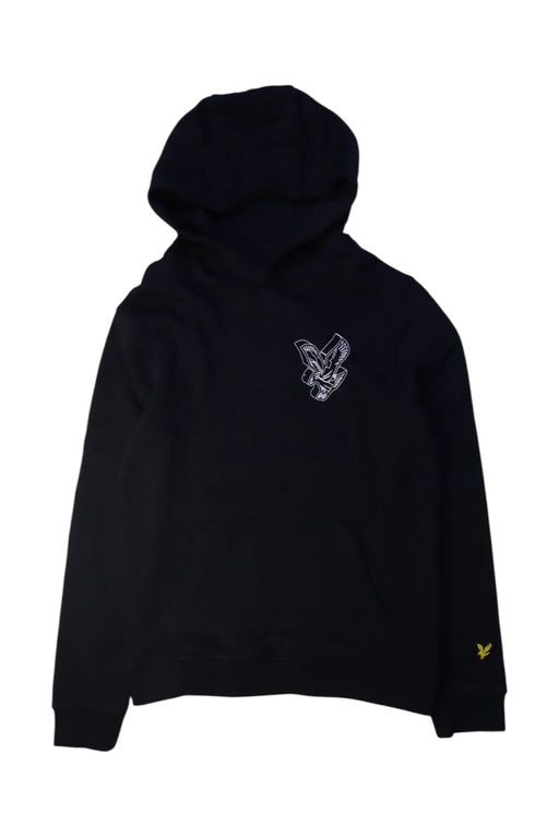 A Black Hooded Sweatshirts from Lyle & Scott in size 9Y for boy. (Front View)