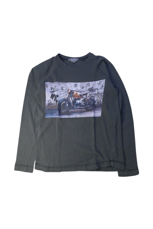 A Grey Long Sleeve T Shirts from Bonpoint in size 10Y for boy. (Front View)