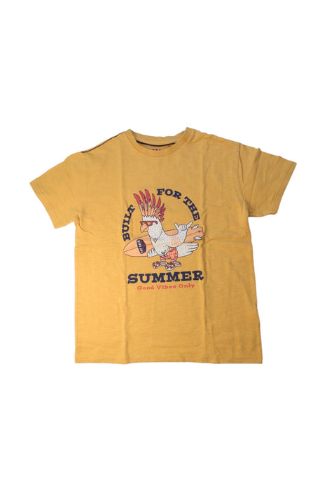 A Yellow Short Sleeve T Shirts from FatFace in size 10Y for boy. (Front View)