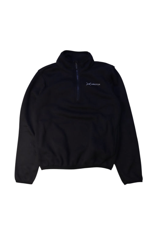 A Black Zippered Sweatshirts from Arctix in size 10Y for boy. (Front View)