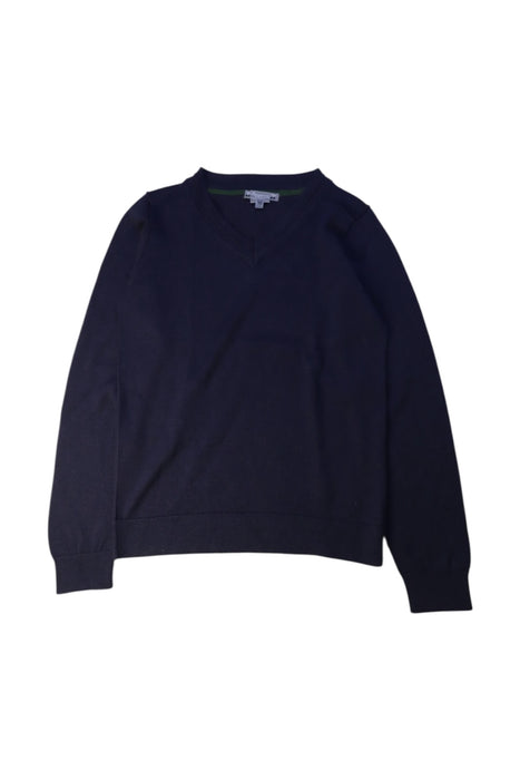 A Navy Knit Sweaters from Bonpoint in size 10Y for boy. (Front View)