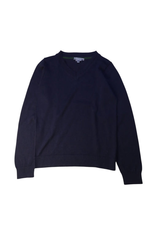 A Navy Knit Sweaters from Bonpoint in size 10Y for boy. (Front View)