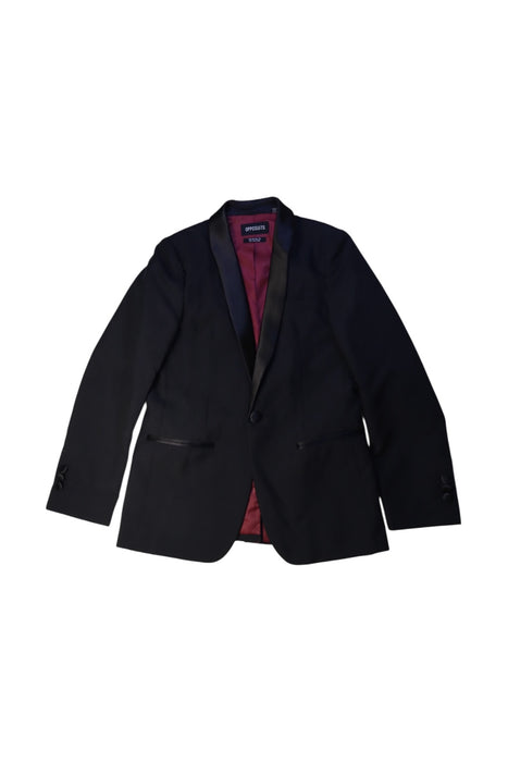 A Black Suits from Opposuits in size 12Y for boy. (Front View)