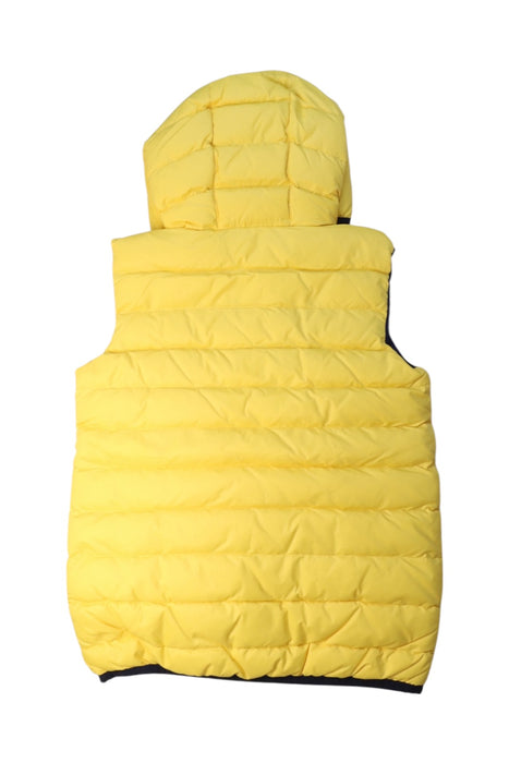 A Yellow Outerwear Vests from Aigle in size 10Y for neutral. (Back View)