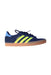 A Navy Sneakers from Adidas in size 11Y for boy. (Front View)