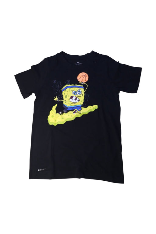 A Black Short Sleeve T Shirts from Nike in size 13Y for boy. (Front View)