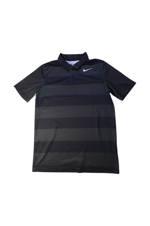 A Black Short Sleeve Polos from Nike in size 14Y for boy. (Front View)