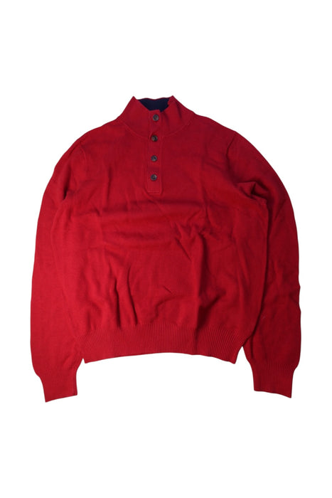 A Red Buttoned Sweatshirts from Brooks Brothers in size 14Y for boy. (Front View)