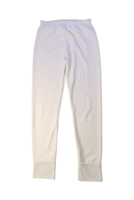 A White Sweatpants from L.L.Bean in size 10Y for boy. (Front View)