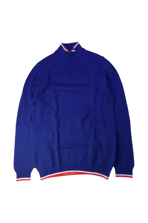 A Blue Knit Sweaters from Brooks Brothers in size 14Y for boy. (Front View)