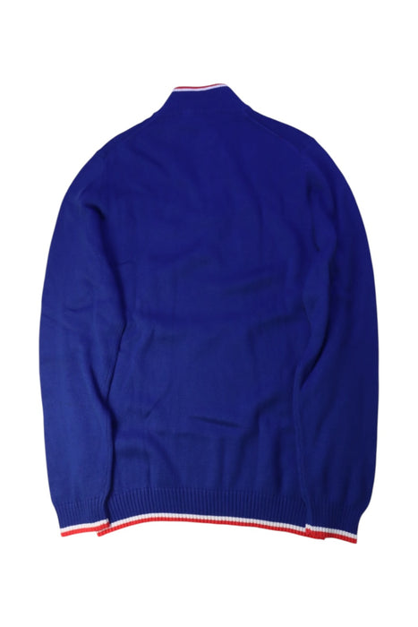 A Blue Knit Sweaters from Brooks Brothers in size 14Y for boy. (Back View)