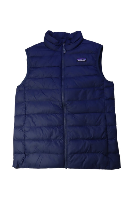 A Navy Outerwear Vests from Patagonia in size 14Y for neutral. (Front View)
