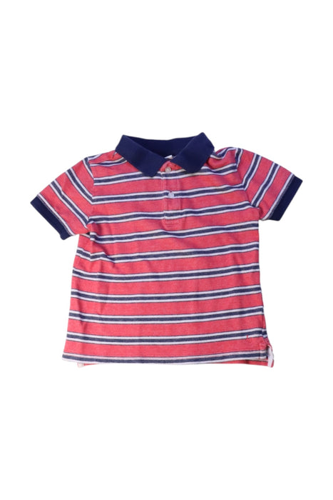 A Red Short Sleeve Polos from Janie & Jack in size 4T for boy. (Front View)