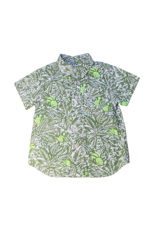 A Green Short Sleeve Shirts from Crewcuts in size 2T for boy. (Front View)