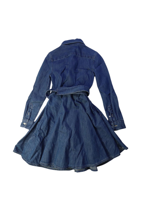 A Blue Long Sleeve Dresses from Ralph Lauren in size 6T for girl. (Back View)