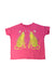A Pink Short Sleeve T Shirts from Gucci in size 6T for girl. (Front View)