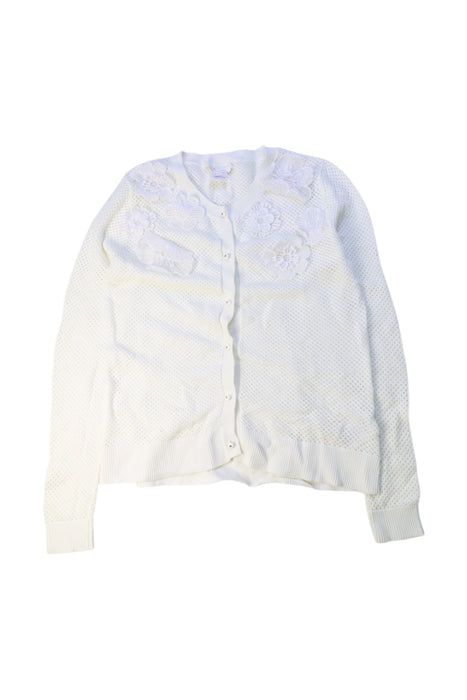 A White Cardigans from Chloe in size 10Y for girl. (Front View)