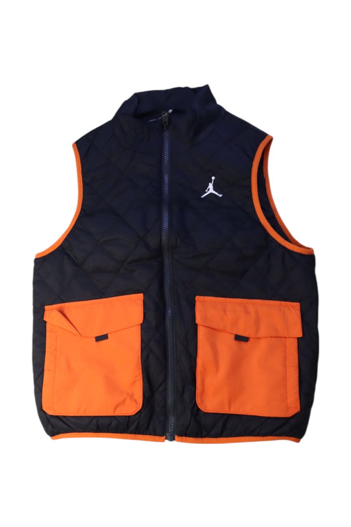 A Navy Outerwear Vests from Air Jordan in size 10Y for neutral. (Front View)