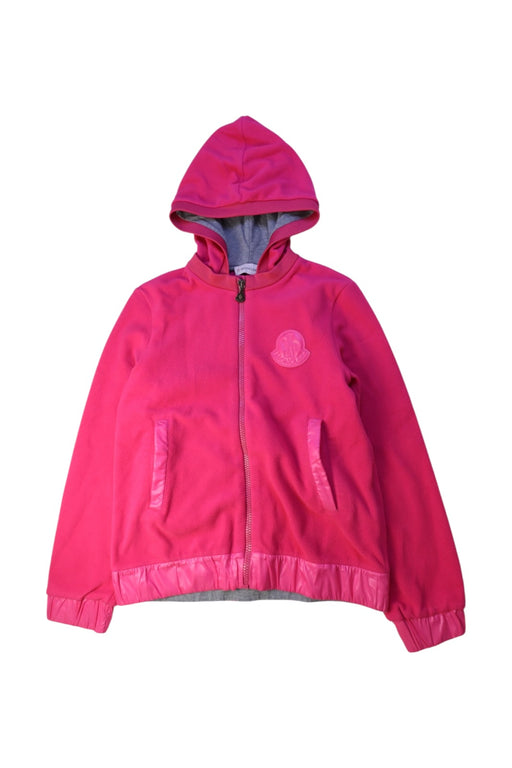 A Pink Hooded Sweatshirts from Moncler in size 12Y for girl. (Front View)