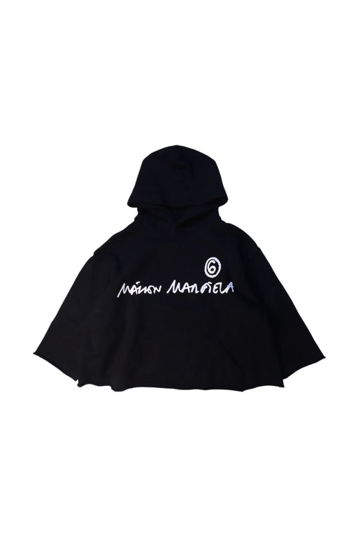 A Black Hooded Sweatshirts from MM6 Maison Margiela in size 10Y for neutral. (Front View)