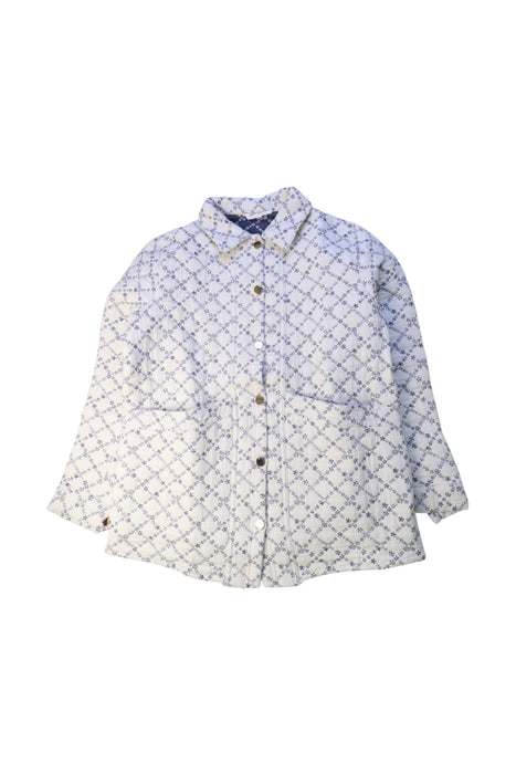 A White Lightweight Jackets from Excuse My French in size 12Y for girl. (Front View)