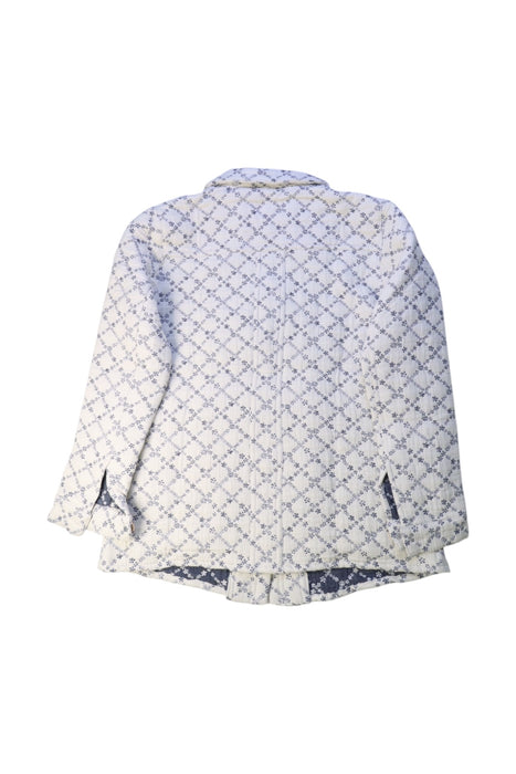 A White Lightweight Jackets from Excuse My French in size 12Y for girl. (Back View)