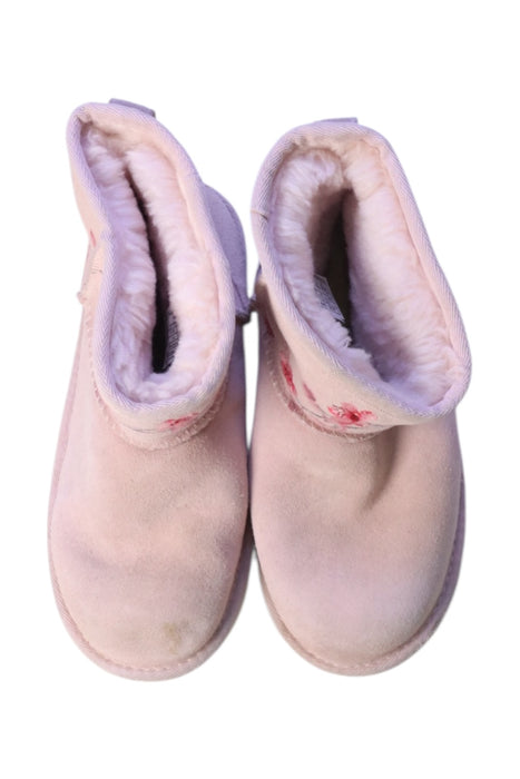 A Pink Booties from UGG in size 7Y for girl. (Back View)