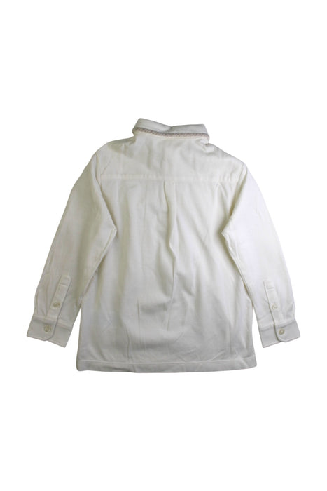 A White Long Sleeve Polos from Nicholas & Bears in size 6T for boy. (Back View)