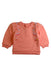 A Peach Crewneck Sweatshirts from Chloe in size 6-12M for girl. (Front View)