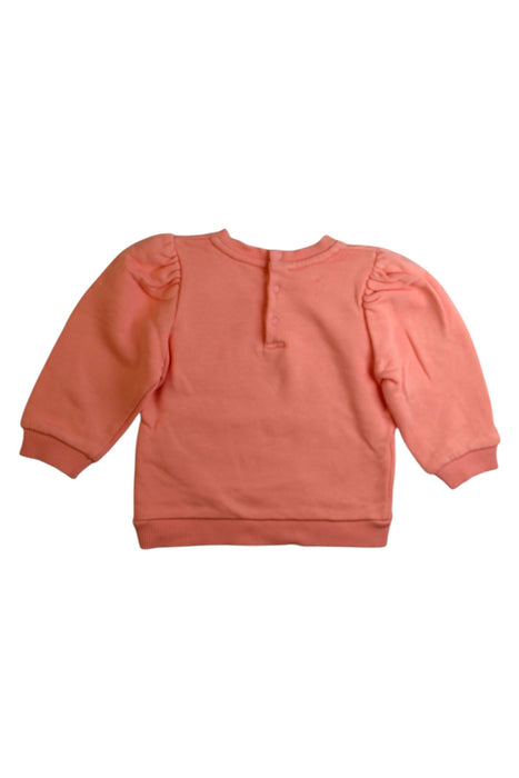 A Peach Crewneck Sweatshirts from Chloe in size 6-12M for girl. (Back View)