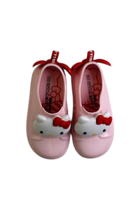 A Pink Sneakers from Mini Melissa in size 18-24M for girl. (Back View)