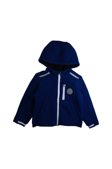 A Blue Lightweight Jackets from Jacadi in size 4T for boy. (Front View)
