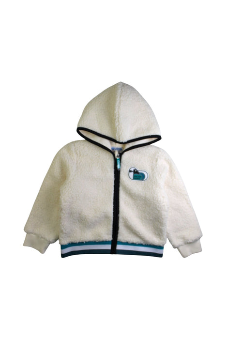 A White Lightweight Jackets from Jacadi in size 4T for boy. (Front View)