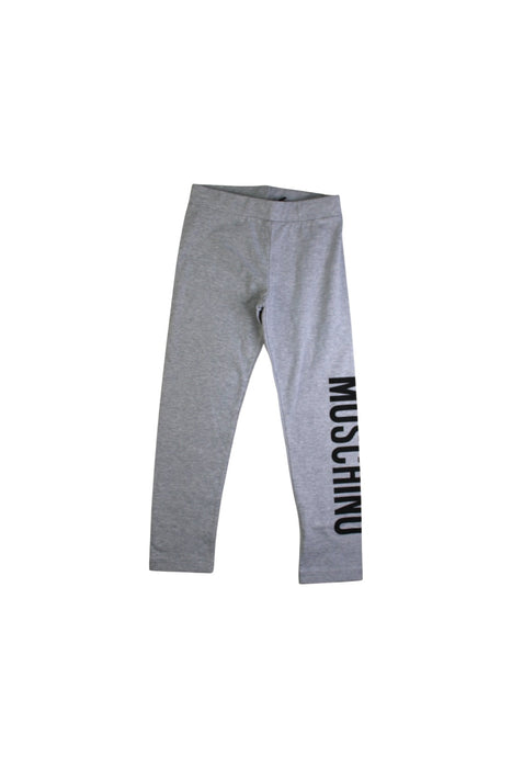 A Grey Leggings from Moschino in size 5T for neutral. (Front View)