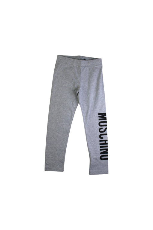 A Grey Leggings from Moschino in size 5T for neutral. (Front View)