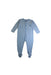 A Blue Onesies from Petit Bateau in size 2T for boy. (Front View)
