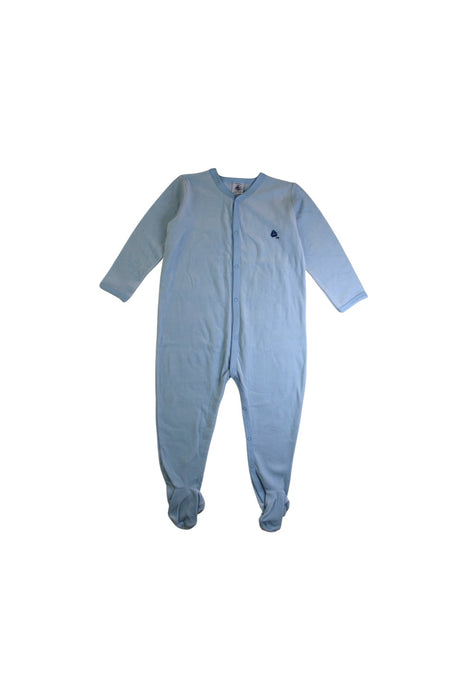 A Blue Onesies from Petit Bateau in size 2T for boy. (Front View)