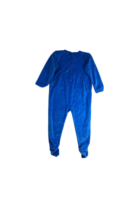 A Blue Onesies from Petit Bateau in size 2T for boy. (Back View)