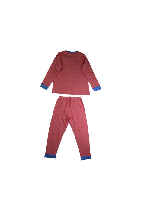 A Pink Pyjama Sets from Petit Bateau in size 5T for boy. (Back View)