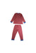 A Pink Pyjama Sets from Petit Bateau in size 5T for boy. (Back View)