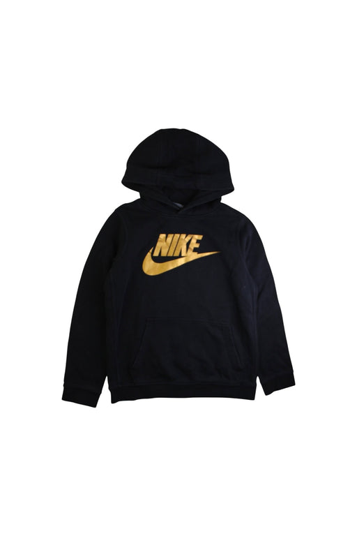 A Black Hooded Sweatshirts from Nike in size 12Y for boy. (Front View)