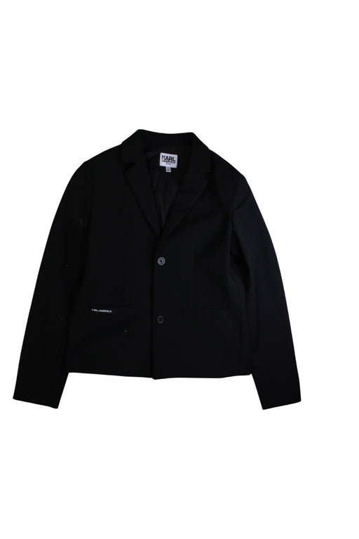 A Black Blazers from Karl Lagerfeld in size 10Y for boy. (Front View)