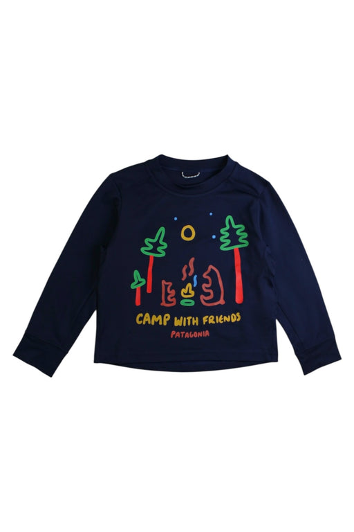 A Navy Long Sleeve T Shirts from Patagonia in size 2T for boy. (Front View)