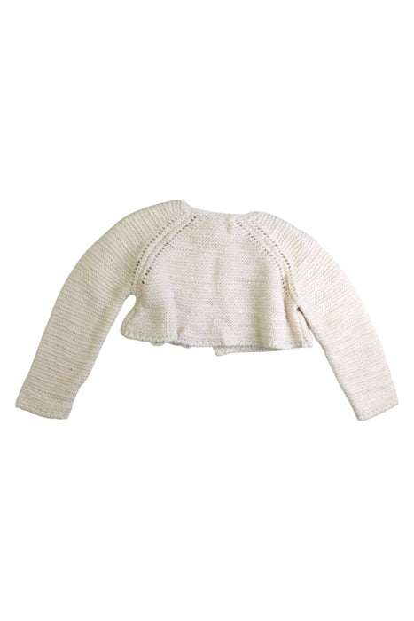 A Ivory Cardigans from Nanos in size 6-12M for girl. (Back View)